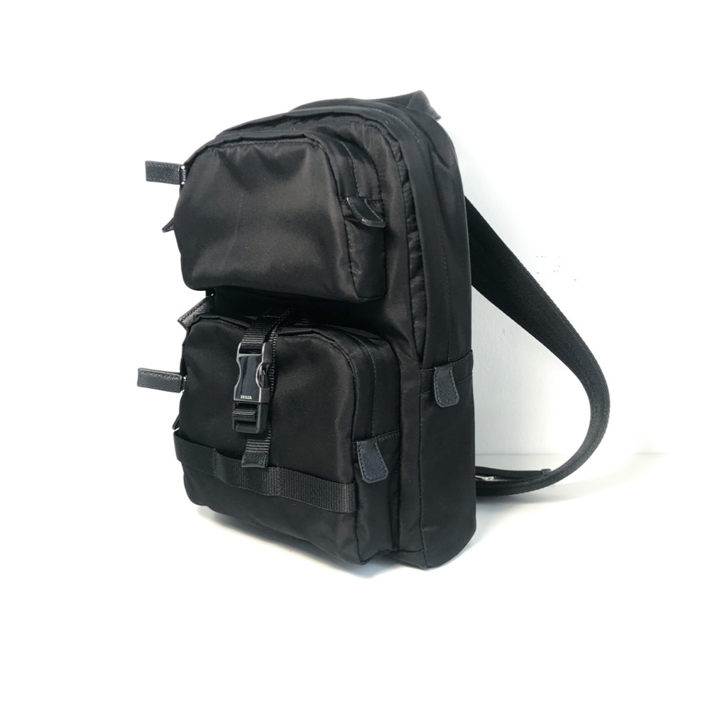 Prada Sling Backpack Tessuto Small black